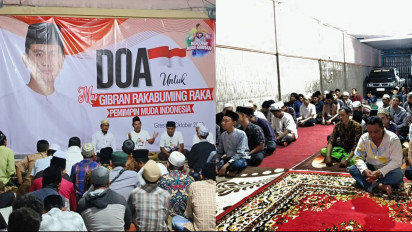 Dukung Gibran Cawapres, Ratusan Petani dan Petambak Duduksampeyan Gresik Gelar Doa Munajat