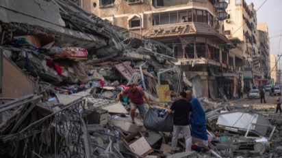 Unjuk Rasa Pro Palestina dan Pro Israel Nyaris Bentrok di Jalanan Kota New York