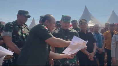 Kasad Dudung Tinjau lokasi pembangunan pangkalan udara TNI AD di Konawe Utara