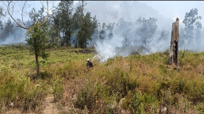Kebakaran Puncak Ijen Banyuwangi Berhasil Dipadamkan, Begini Kondisinya