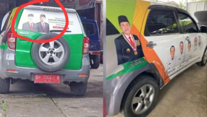 Viral Mobil Plat Merah Milik Pemkab Batu Bara Berstiker Ganjar Pranowo, Kabid Aset: Saya Siap Ditegur Pimpinan