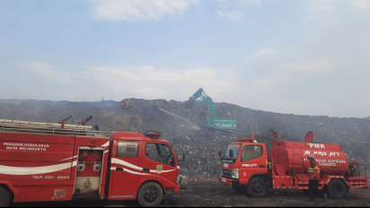 Kebakaran TPA Randegan Tak Kunjung Padam, Warga: Pemkot Mojokerto Kurang Sat Set 