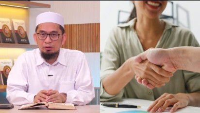 Pria dan Wanita Bukan Suami Istri Bersalaman atau Berjabat Tangan karena Sudah Kenal, Memangnya Boleh? Ustaz Adi Hidayat Jelaskan