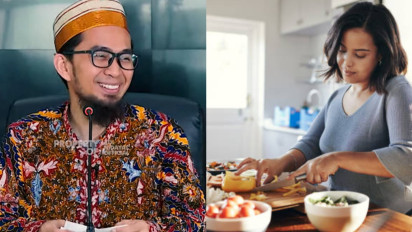 Meski Masakan Istri Nikmat, Tapi Suami Harus Tahu, Tugas Utama Istri Bukan Masak, Ustaz Adi Hidayat Bilang Kalau