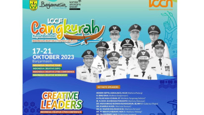 Mengusung Tema Cangkurah kayuh Baimbai, Banjarmasin Siap Jadi Tuan Rumah ICCF
