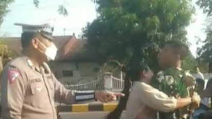 Oknum TNI AD Nyaris Adu Jotos dengan Satlantas Polres Sikka Gara-gara Ditegur Tak Pakai Helm