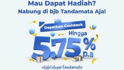 Hanya di bank bjb, Nabung Bisa Bawa Pulang Cashback Menarik