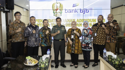 Perkuat Sinergi, bank bjb Tandatangani Adendum Perpanjangan PKS dengan TNI AD