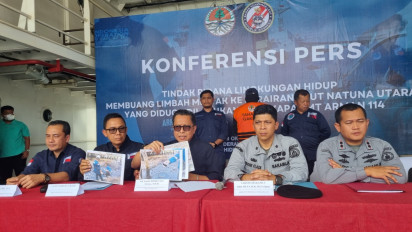 Buang Limbah di Perairan Kepri, Dua WNA Ditetapkan sebagai Tersangka