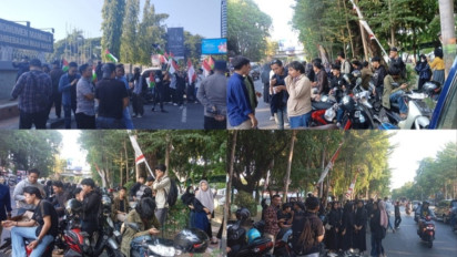 Demonstrasi Solidaritas Bela Palestina Berlangsung di Beberapa Titik di Makassar