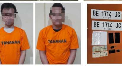 Dua Oknum Bintara Polda Lampung Pencuri Mobil Terancam Dipecat