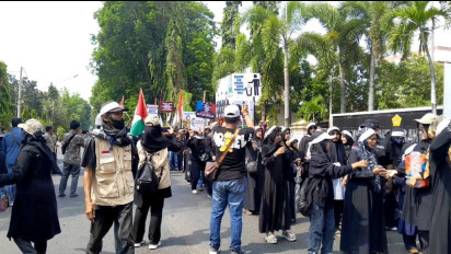 Dukung Kemerdekaan Palestina, Massa KUMAIL Gelar Aksi Damai