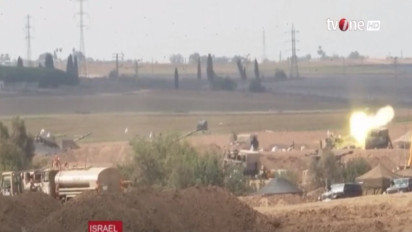 Detik-detik Artileri Meliter Israel Serang Palestina, Kondisi Ratusan Ribu Warga Gaza Jadi Begini