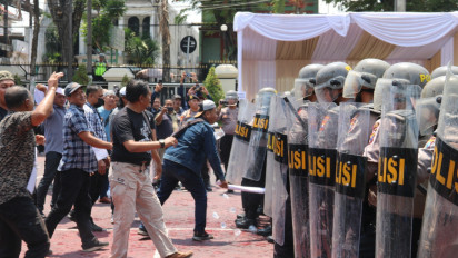 Polres Malang Gelar Simulasi Sispamkota untuk Kesiapan Pengamanan Pemilu 2024