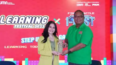 Prilly Latuconsina jadi narasumber Learning Festival x Final Innovation Festival (I-Fest) 2023 yang merupakan program milik PT Permodalan Nasional Madani.