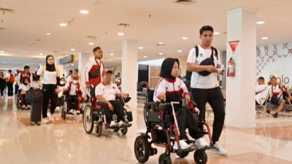 Kontingen Indonesia Asian Para Games 2022 Hangzhou Berangkat ke China Pakai Pesawat Carter