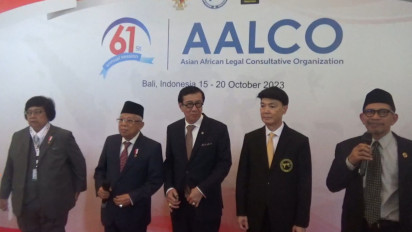 Konferensi AALCO di Nusa Dua Bali, Wapres Ma'ruf Amin Serukan Stop Perang Israel - Palestina