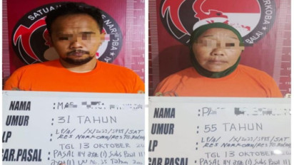 Kompak! Ibu dan Anak di Tanjungbalai Jual Sabu Ditangkap Polisi 