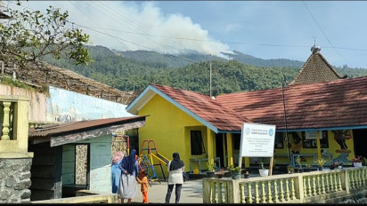 Ratusan Warga Lereng Gunung Lawu Magetan Dikerahkan Membuat Ilaran, Cegah Kebakaran Hutan Tak Masuk Perkampungan