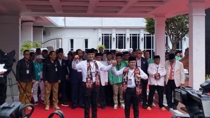 Anies Baswedan-Cak Imin Resmi Daftar Capres-Cawapres, Minta Maaf Datang Molor