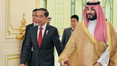Datangi Kerajaan Arab, Presiden Jokowi Ajak Sama-sama Hentikan Eskalasi Konflik di Gaza