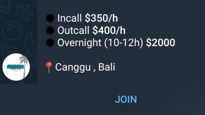 Viral, Akun Grup di Telegram Jajakan Bule PSK di Bali, Polda Bali Masih Selidiki