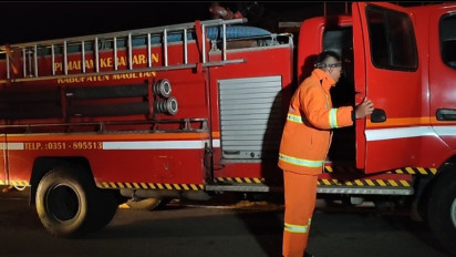 Kebakaran Gunung Lawu Mendekati Pos Cemoro Sewu Magetan, Tiga Unit Mobil Damkar Disiagakan