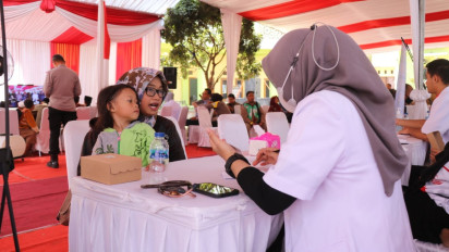 Bakti Kesehatan Alumni AKABRI 91, Ribuan Warga Malang Terima Pelayanan Kesehatan dan Bantuan Sosial Gratis