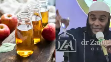 Kolase foto ilustrasi cuka apel - dr Zaidul Akbar