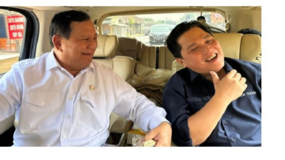 Prabowo Subianto Pastikan Deklarasi Pendampingnya Esok, LSI Sebut Erick Thohir Menyumbang Suara Signifikan Ketimbang Gibran