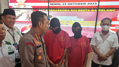 Satresnarkoba Polresta Barelang Tangkap 2 Pengedar Norkoba dari Kampung Narkoba Batam.