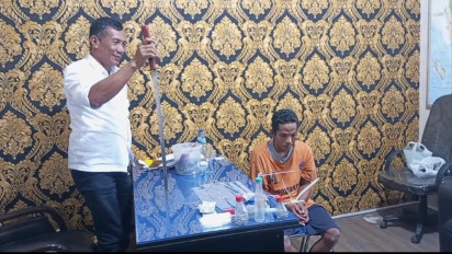 Tim Direktorat Polisi Perairan dan Udara Polda Sumut Gerebek Kampung Narkoba Pesisir Pantai, Seorang Pengedar Ditangkap