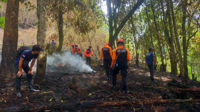 Akhirnya, Kebakaran Hutan Gunung Lawu di Magetan Padam Setelah Diguyur Hujan Lebat