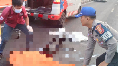 Nahas, Hendak Menyebrang, Seorang Pejalan Kaki Tersenggol Pikap, Lalu Ditabrak Brio hingga Tewas di Jalan Soekarno Hatta Bandung