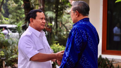 Ini Penampakan saat Prabowo Subianto Minta Doa Restu ke SBY Sebelum Mendaftar ke KPU