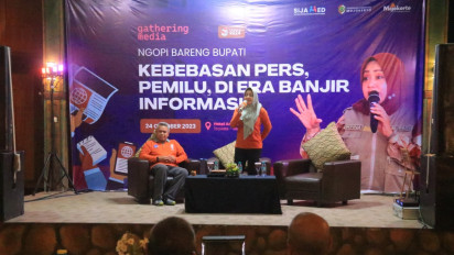 Hadiri Ngopi Bareng Insan Pers, Bupati Ikfina Harapkan Media Bisa Jadi Sumber Informasi Objektif