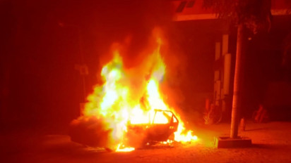 Mobil Terbakar Usai Isi BBM di Sleman, Pengemudi Luka Bakar