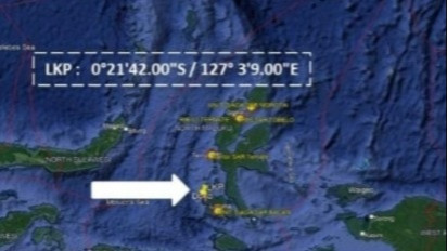 Kapal Motor Inka Mina Maritim 036  Dilaporkan Terbakar, 15 ABK Belum Diketahui Nasibnya, Basarnas Menuju Lokasi