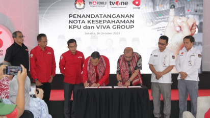 VIVA Group dan KPU Tandatangani Nota Kesepahaman Serta Program Khusus Pemilu di tvOne
