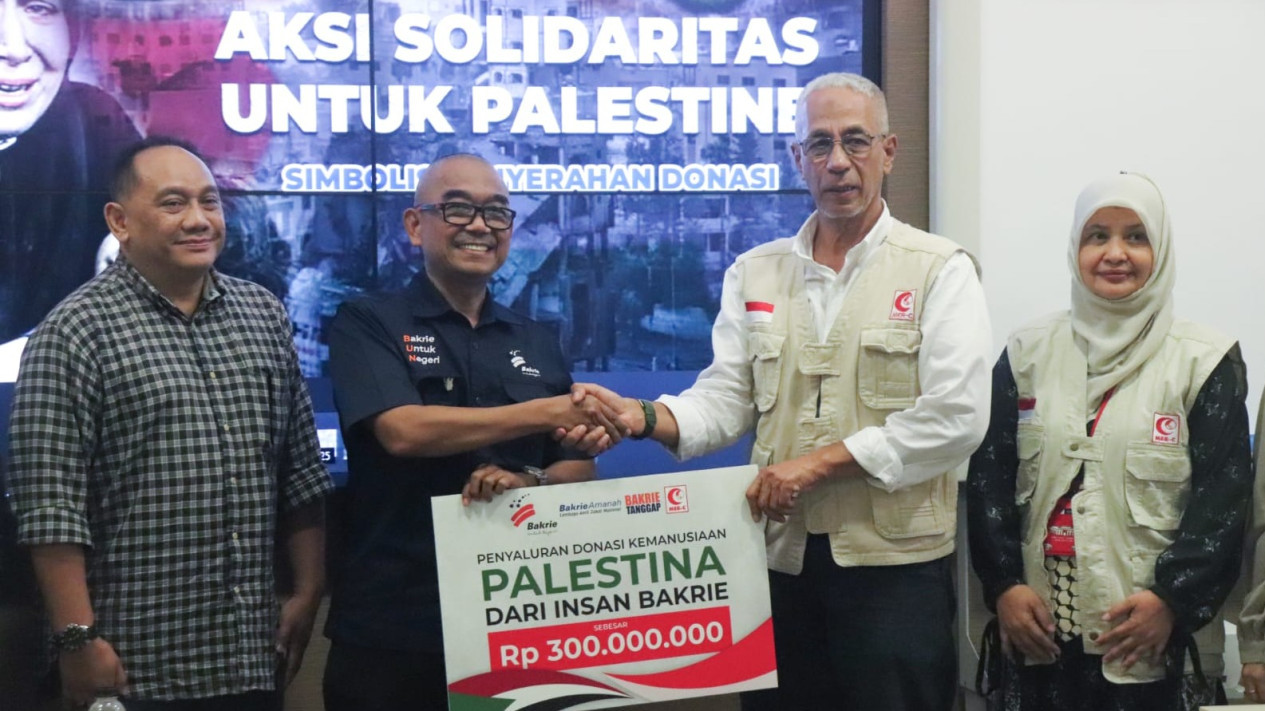 Penyaluran Donasi Kemanusiaan Palestina dari Insan Bakrie
            - galeri foto