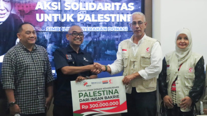Penyaluran Donasi Kemanusiaan Palestina dari Insan Bakrie