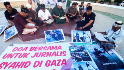 Serikat Media Gelar Doa Bersama Peringatkan "Pembantaian" Israel terhadap Jurnalis