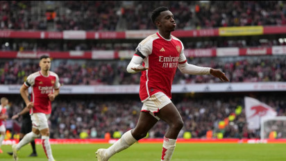 Hasil Liga Inggris: Eddi Nketiah Bantu Arsenal Bungkam Sheffield United  5-0
