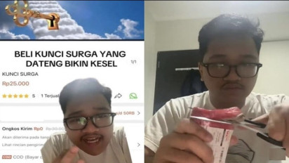 Beli Kunci Surga di Online Shop, Paket yang Datang Malah Benda Mengejutkan, Netizen: Dosamu Masih Banyak