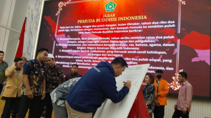 Pemuda-pemudi Buddhist se Indonesia Bertekad Sukseskan Pemilu 2024 Tanpa Golput