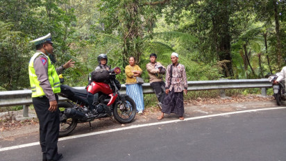 Kecelakaan Tunggal, Remaja Boncengan 3 Luka-luka di Jalur Ijen Banyuwangi