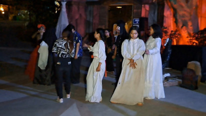 Wisata Horor Halloween di Kabupaten Semarang, Wisatawan Disambut Puluhan Hantu