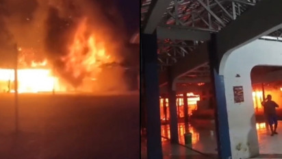 Tiga Ruangan SMP Negeri 8 Makassar Terbakar, Belajar Mengajar Tetap Berlangsung Secara Daring