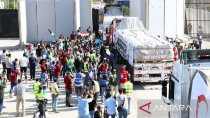 Menlu: Indonesia Dorong Lebih Banyak Truk Bantuan Masuk Gaza