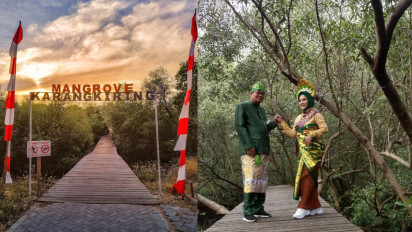 Selain Cegah Abrasi Laut, Kawasan Mangrove Karangkiring Gresik Kini Jadi Destinasi Wisata